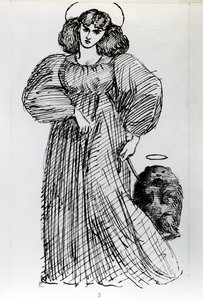 Sra. Morris y el wombat, 1869 de Dante Gabriel Charles Rossetti